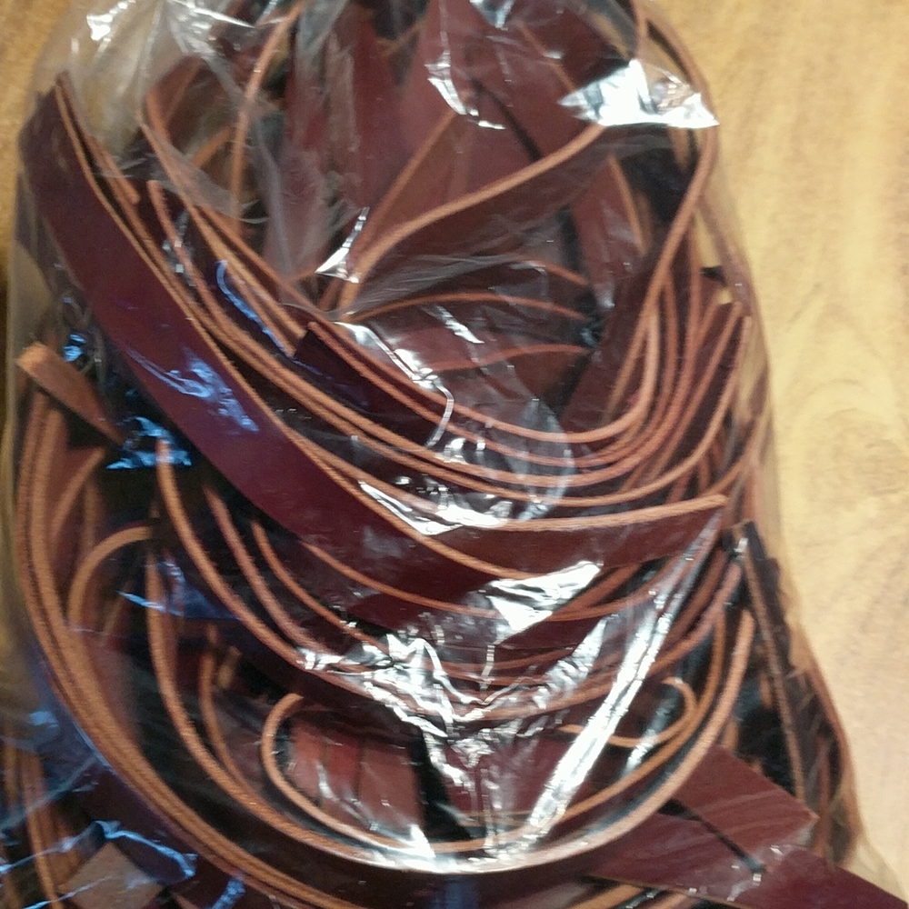 Bag of leather crafting strips